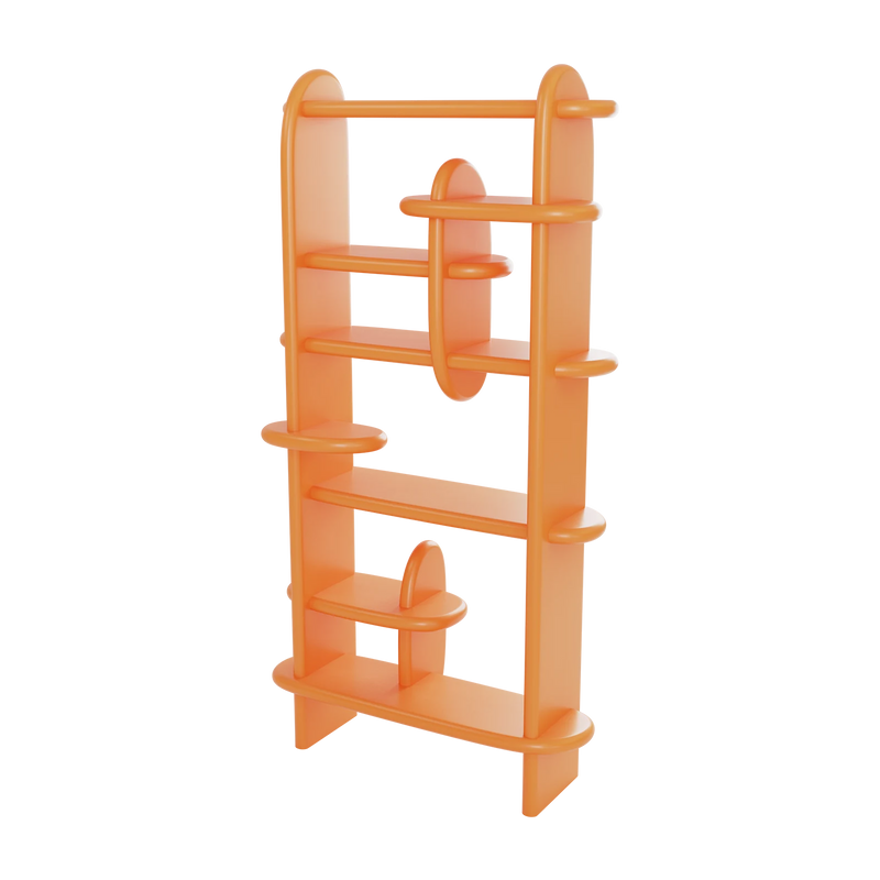 BALOO BOOKCASE / LARGE / ORANGE