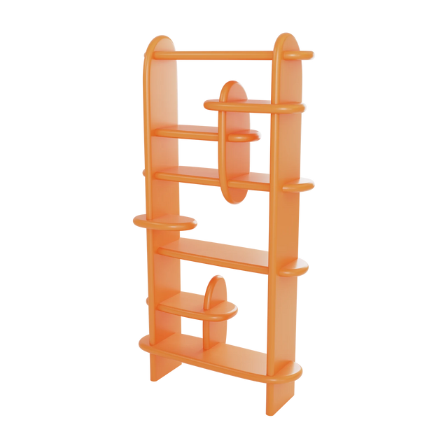 BALOO BOOKCASE / LARGE / ORANGE