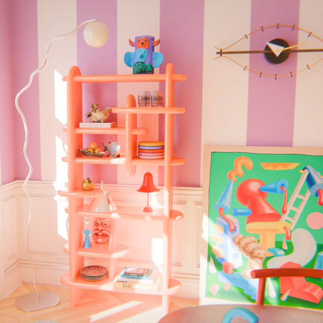 BALOO BOOKCASE / LARGE / ORANGE