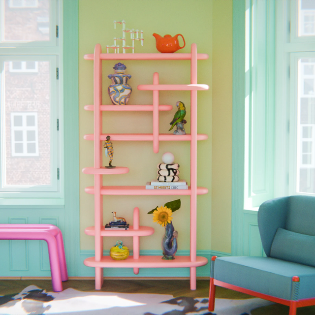 BALOO BOOKCASE / LARGE / PINK