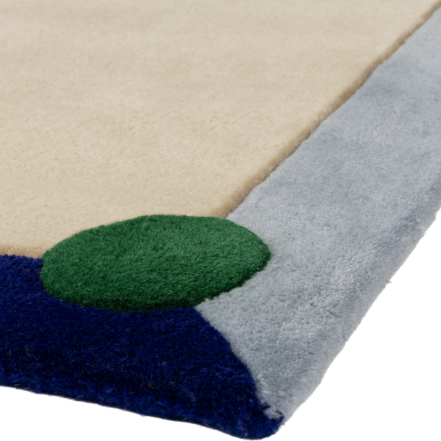 BERLIN / HAND-TUFTE / WOOL / COBALT