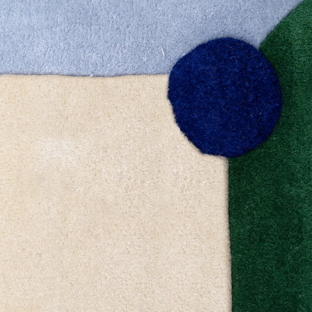 BERLIN / HAND-TUFTE / WOOL / COBALT