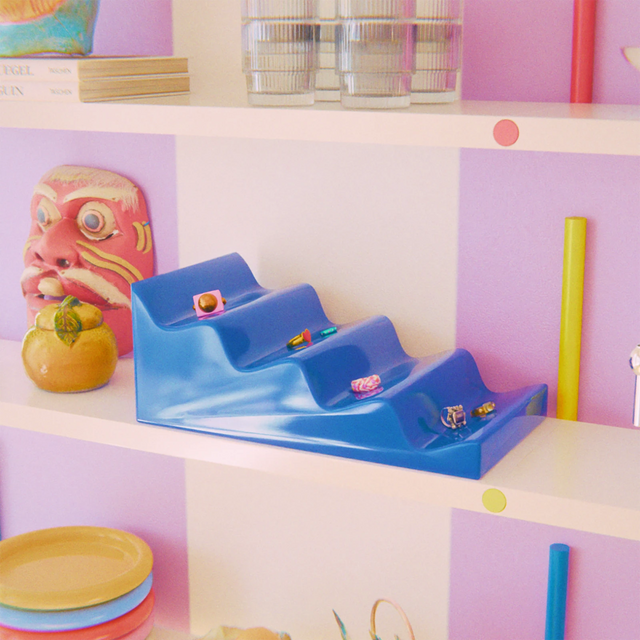 CASCADE FRUIT STAND / DARK BLUE