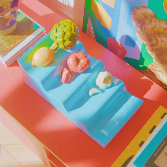 CASCADE FRUIT STAND / LIGHT BLUE