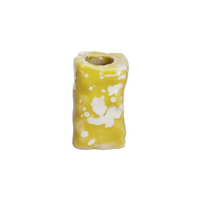 PORTACANDELE / BIANCO & VERDE