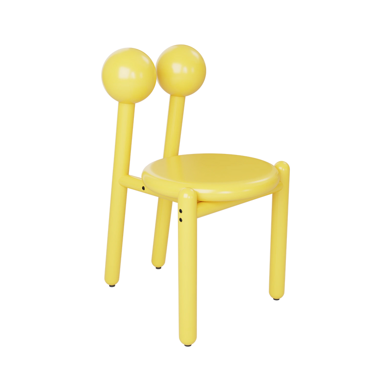 CRAB CHAIR / YELLOW