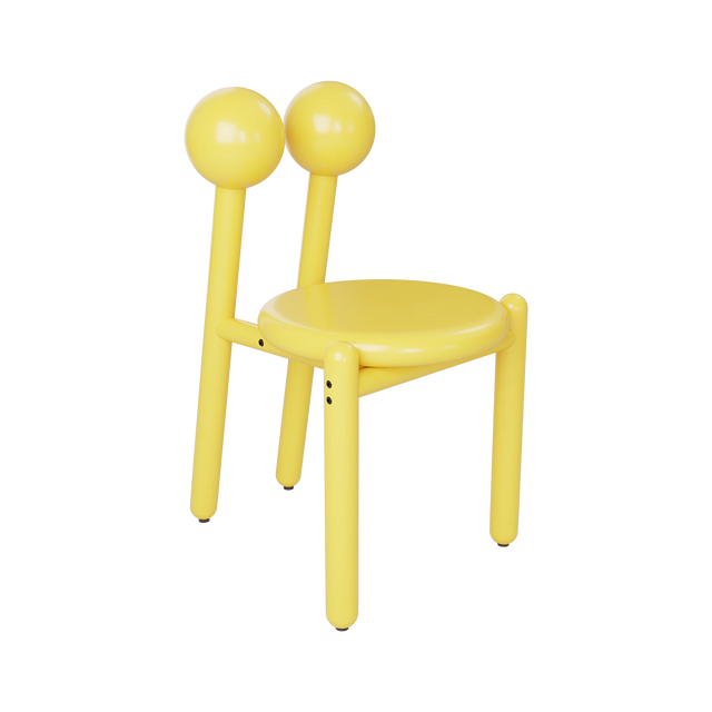 CRAB CHAIR / YELLOW