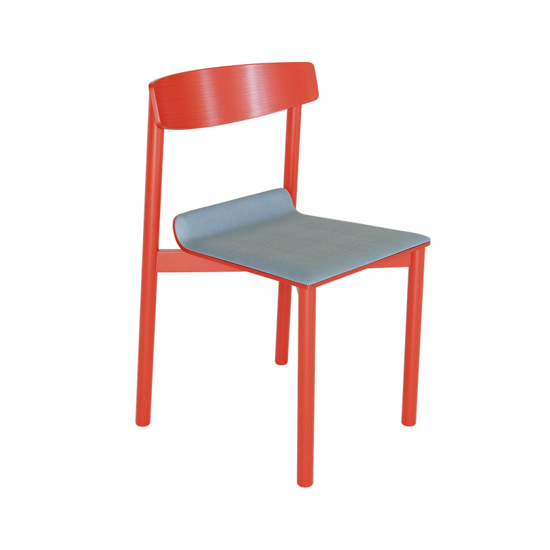 WOX 2 S STUHL / ROT & HELLBLAU