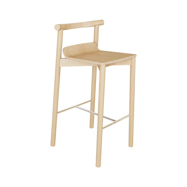 SILLA DE BAR WOX / MADERA DE FRESNO