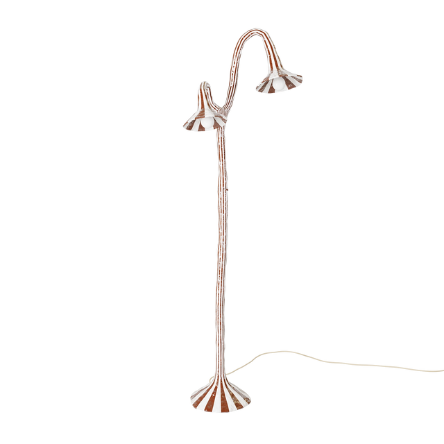 DOODLE FLOOR LAMP / ORANGE & PINK