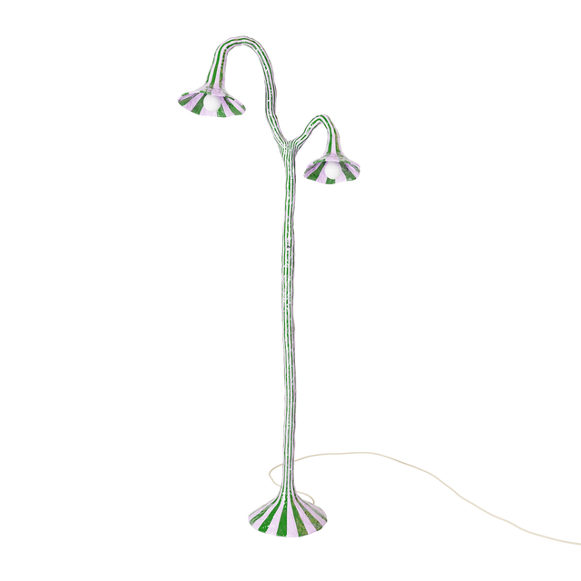 DOODLE FLOOR LAMP / ORANGE & PINK