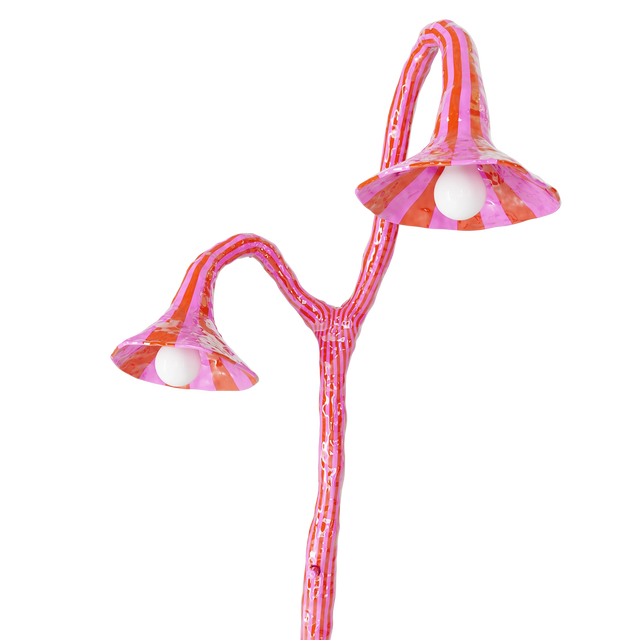 DOODLE FLOOR LAMP / ORANGE & PINK