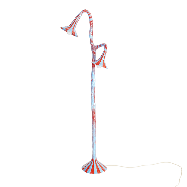 DOODLE FLOOR LAMP / ORANGE & PINK