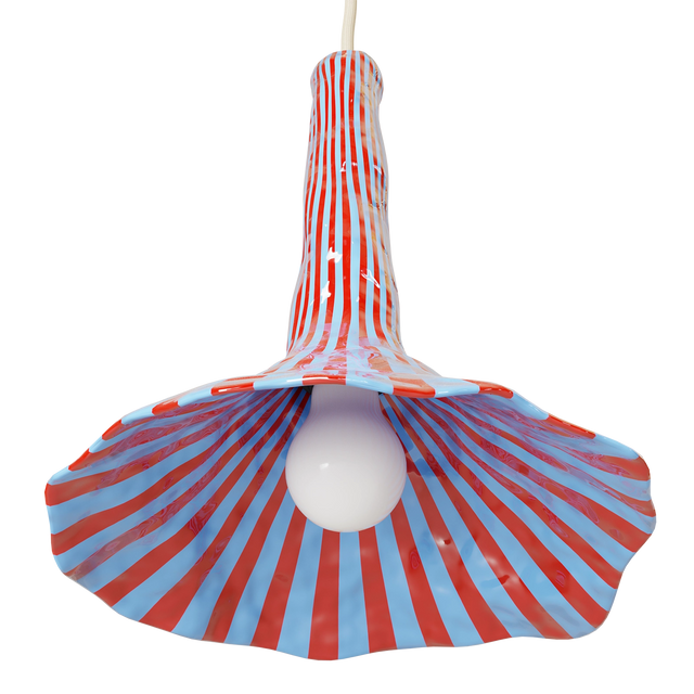 DOODLE PENDANT / SMALL / BROWN & CREAM