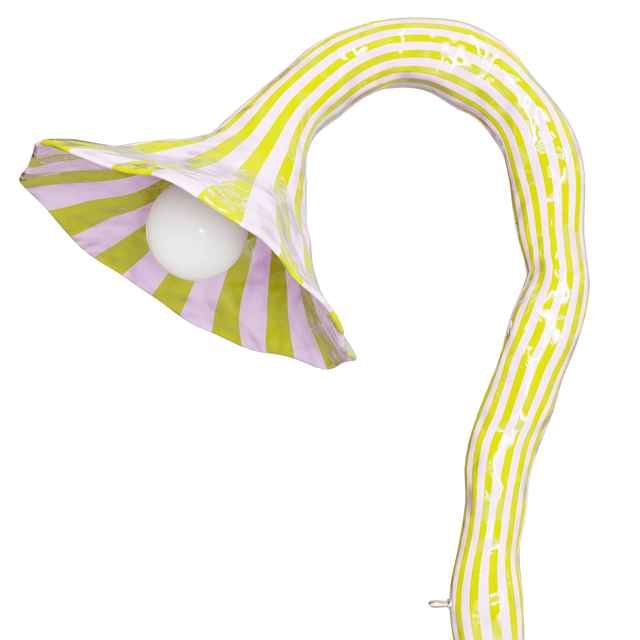 DOODLE TABLE LAMP / OLIVE GREEN & LAVENDER