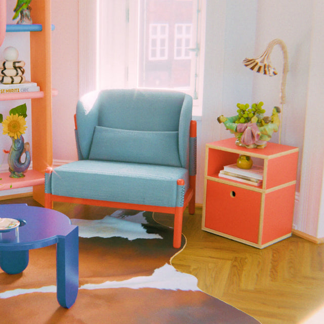 DOODLE WALL LAMP / BROWN & CREAM