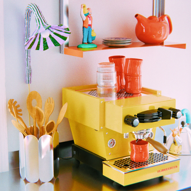 DOODLE WALL LAMP / OLIVE GREEN & LAVENDER