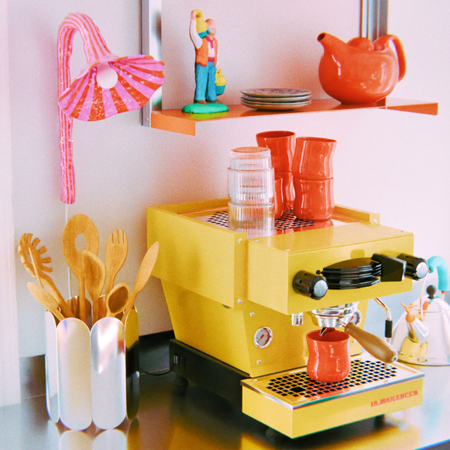 DOODLE WALL LAMP / ORANGE & PINK