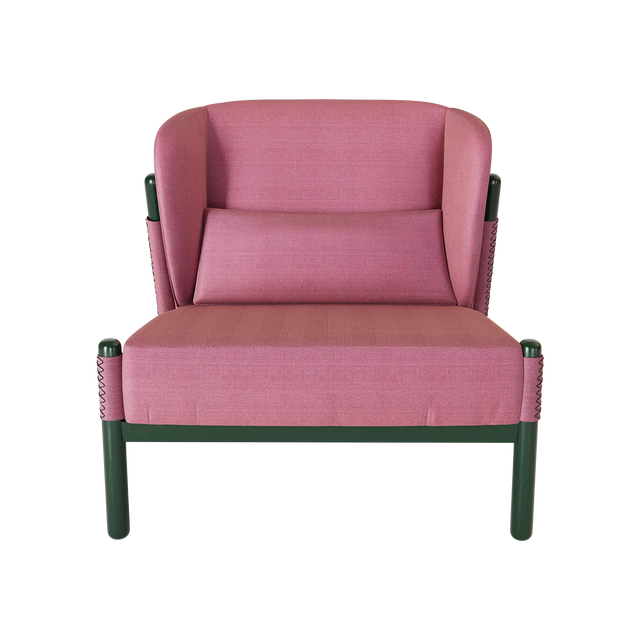 KATANA LOUNGE CHAIR / GREEN & ROSA