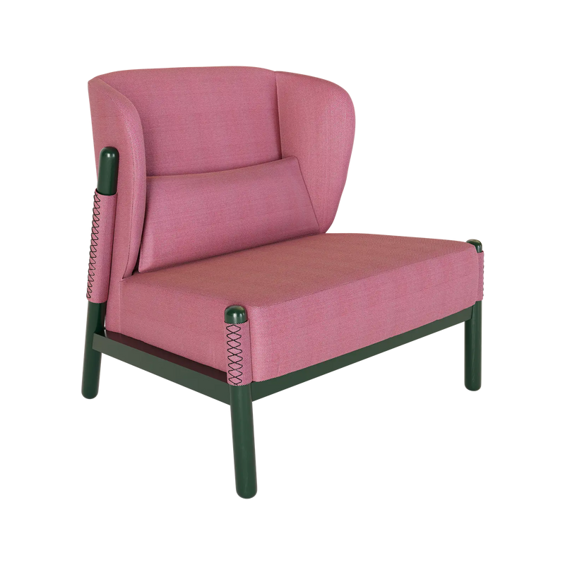 KATANA LOUNGE CHAIR / GREEN & ROSA
