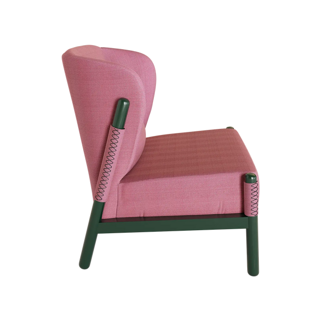 KATANA LOUNGE CHAIR / GREEN & ROSA