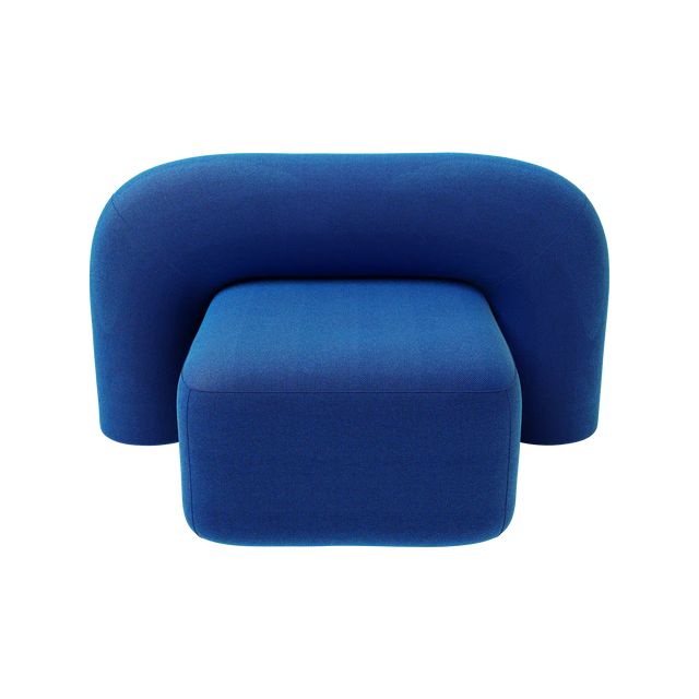 MOSS LOUNGE STOL / BLÅ