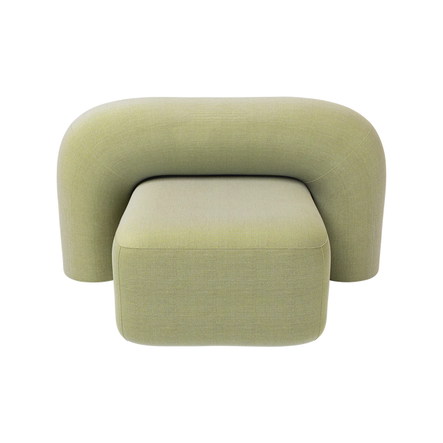 MOSS LOUNGE STOL / LYS GRØN