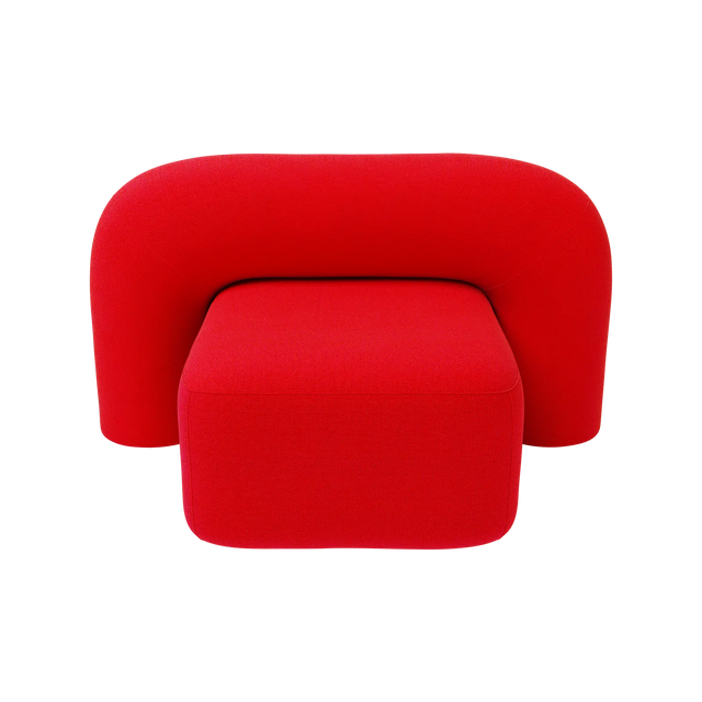 MOSS LOUNGE STOL / RØD