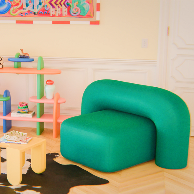 MOSS LOUNGE STOL / GRØN