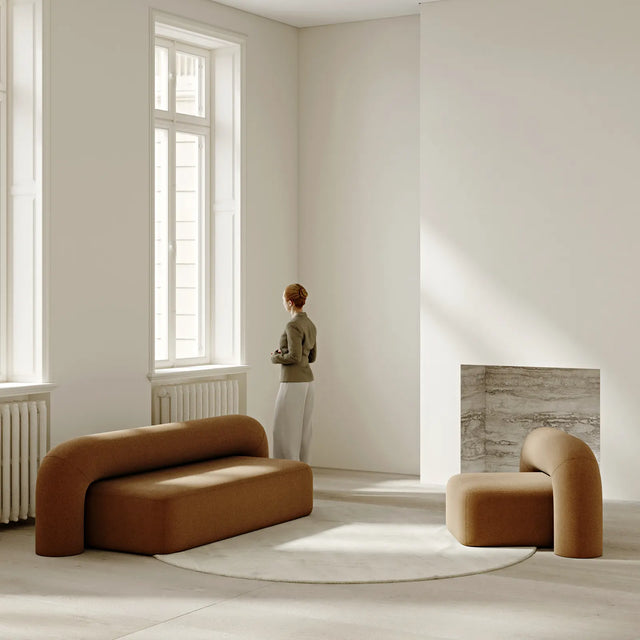 MOSS LOUNGE STOL / LYS GRØN