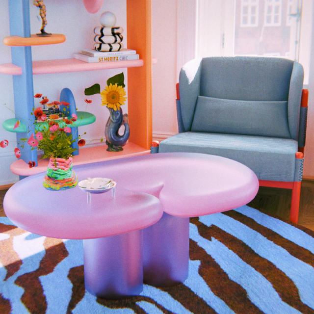 NUDE COFFEE TABLE / PINK