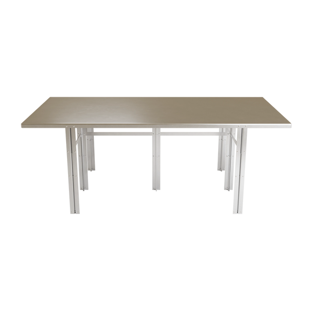 LANGE TISCH / ESSEN / STAHL