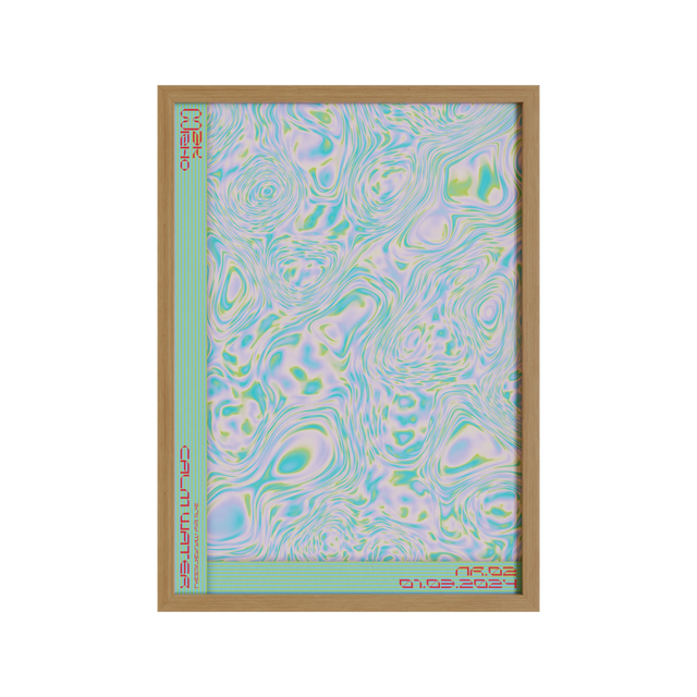 EAU CALME AVEC CADRE