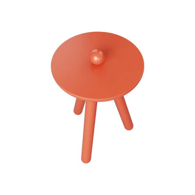 POPS SIDE TABLE / SALMON