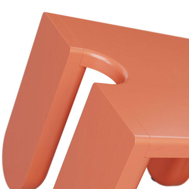 TIP TAP SQUARE TABLE / SALMON