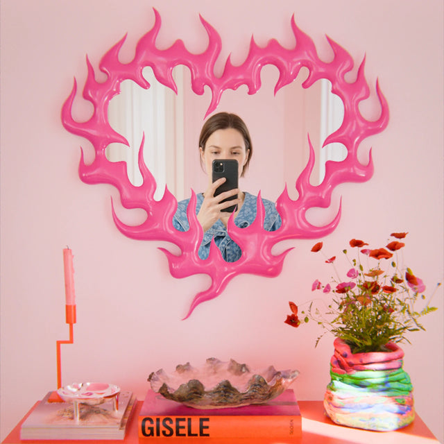 ESPEJO CORAZÓN / PINK
