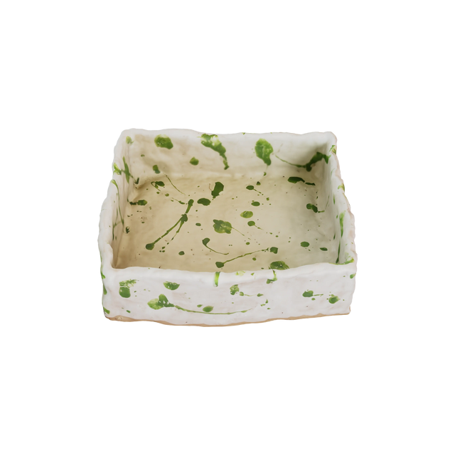 VASSOIO / BIANCO E VERDE