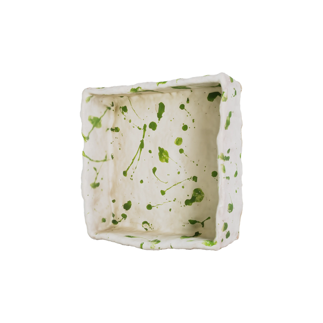 VASSOIO / BIANCO E VERDE