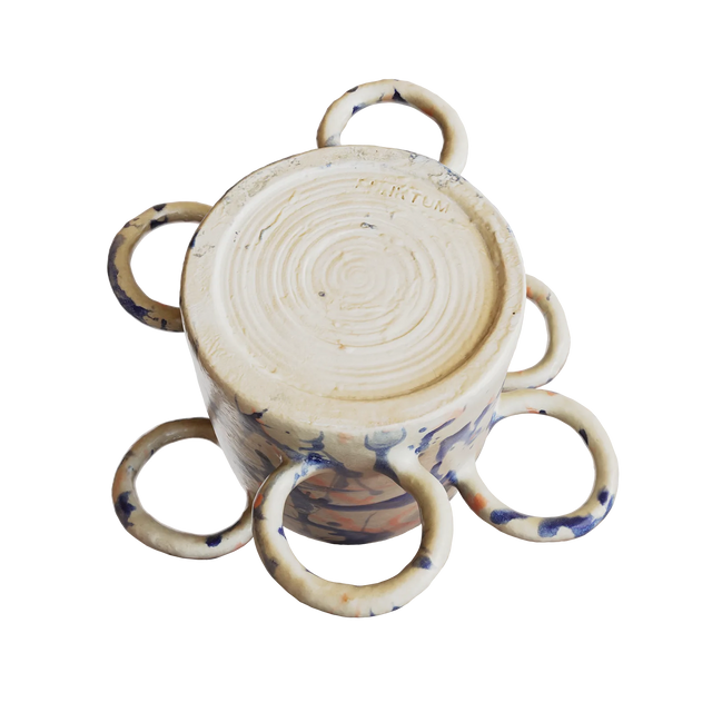 90° VASE / BLAU & ROSA