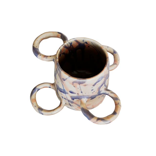 90° VASE / BLAU & ROSA