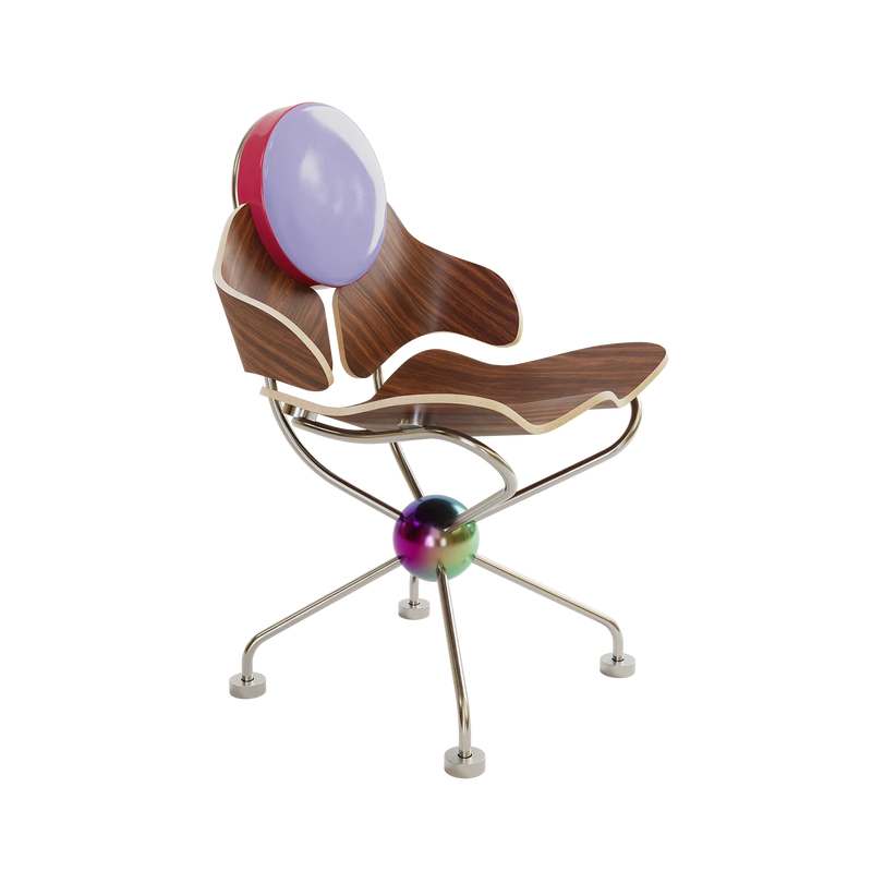 Sculpturel Wak Chair i bæredygtigt træ – et designikon fra MAK MISHO.