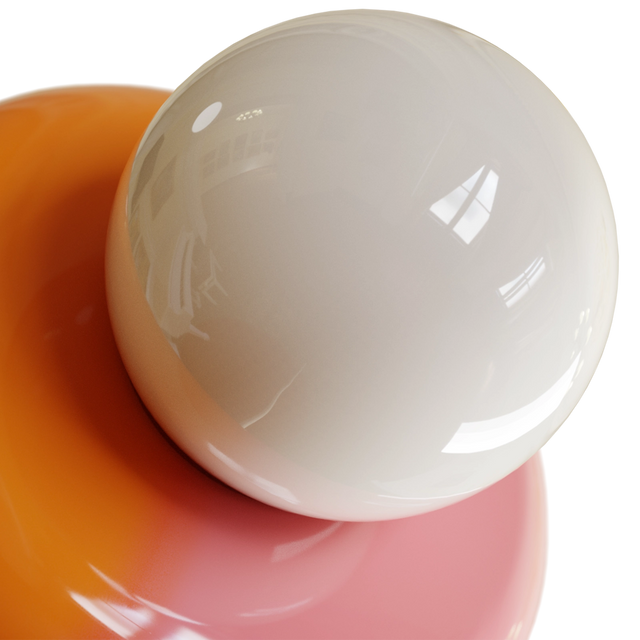 WANDLEUCHTE / ORANGE & PINK