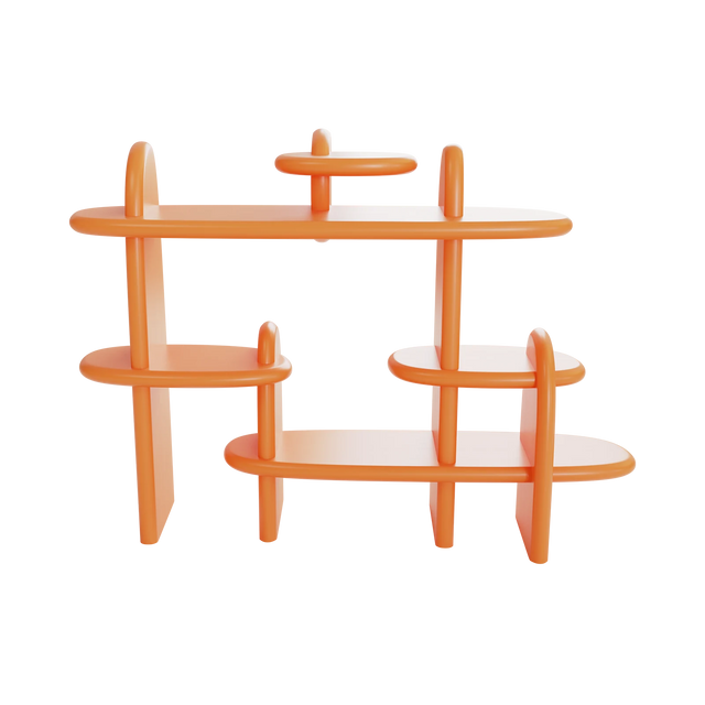 BALOO BOOKCASE / ORANGE