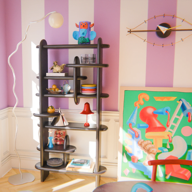 BALOO BOOKCASE / LARGE / BLACK