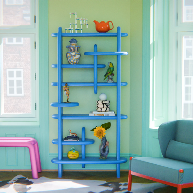 BALOO BOOKCASE / LARGE / BLUE