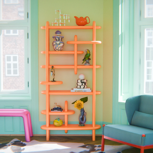 BALOO BOOKCASE / LARGE / ORANGE