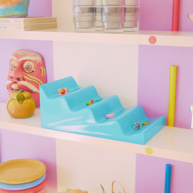 CASCADE FRUIT STAND / LIGHT BLUE