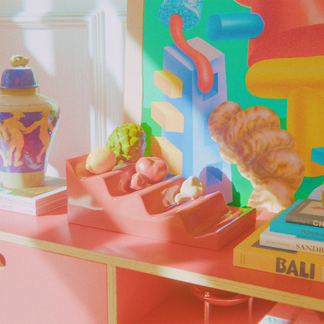 CASCADE FRUIT STAND / RED