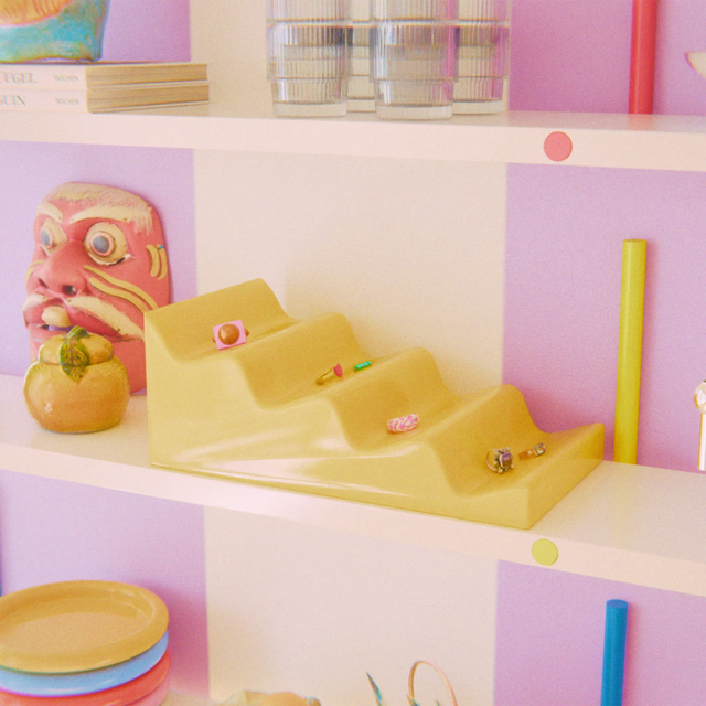 CASCADE FRUIT STAND / YELLOW