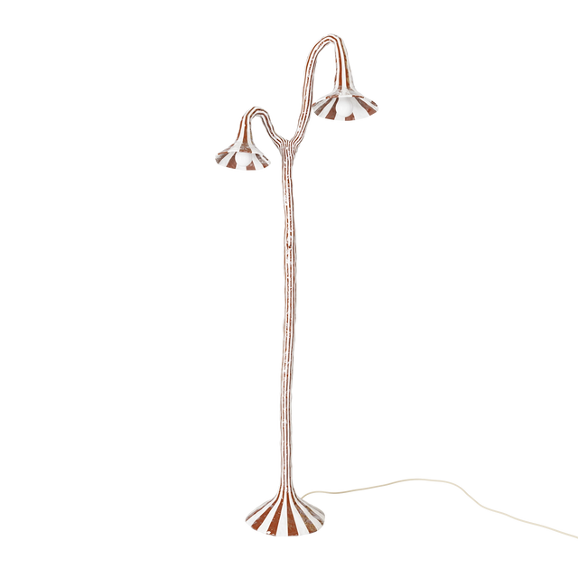 DOODLE FLOOR LAMP / BROWN & CREAM